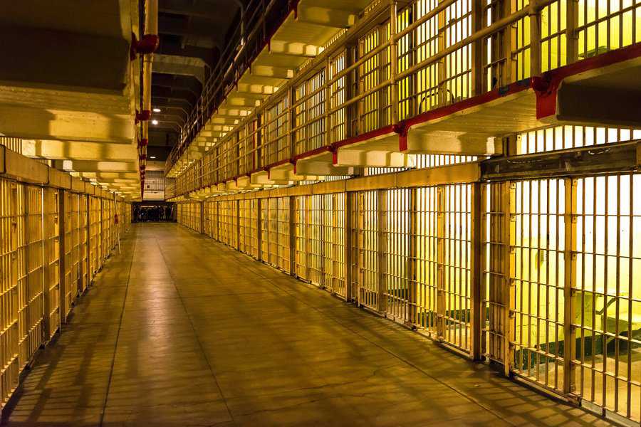 Inside,Alcatraz,Prison,By,Night,California,,United,States,-,October,
