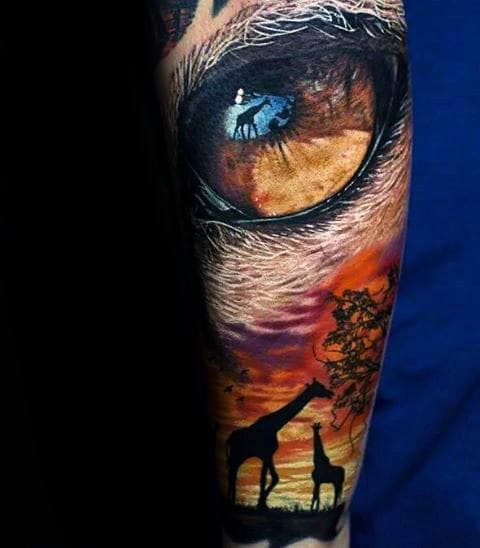 Giraffe tattoo by Roy Tsour | Post 29622