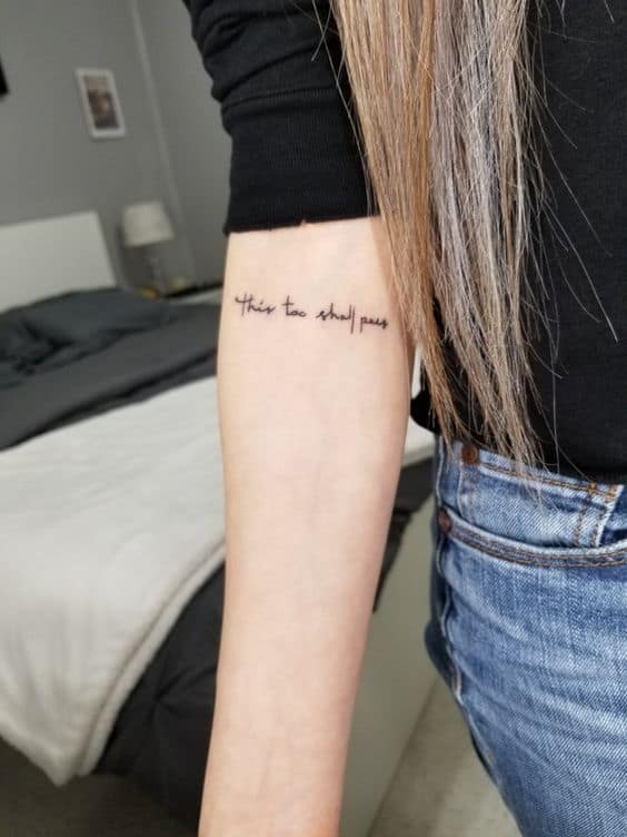 Girl Script Tattoo