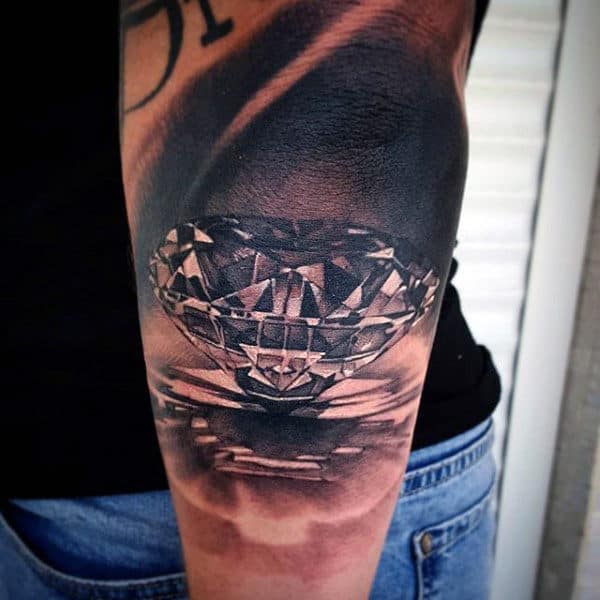70 Diamond Tattoo Designs For Men - Precious Stone Ink