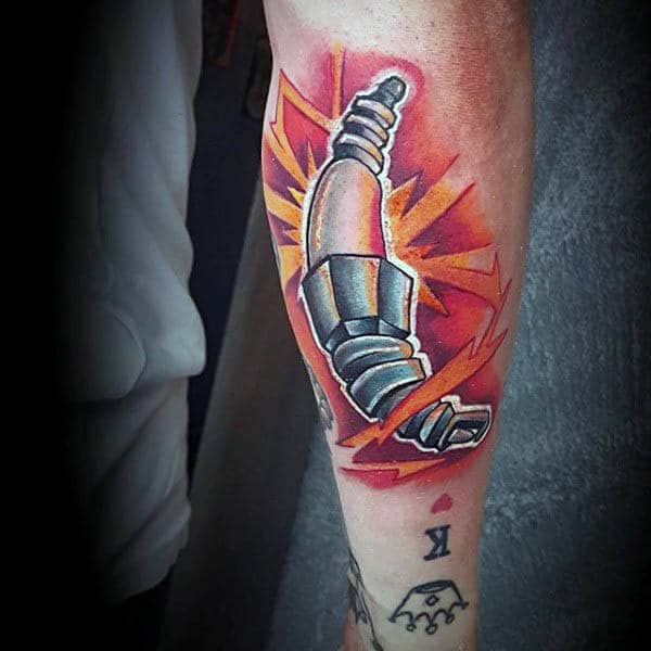 Spark Plug by Tyler Williams : Tattoos