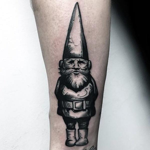 Gnome Themed Tattoo Design Inspiration.