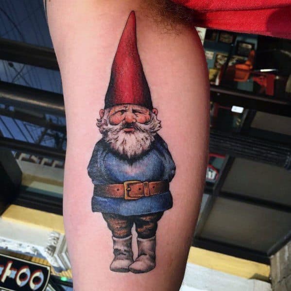 Gnome Themed Tattoo Ideas For Men