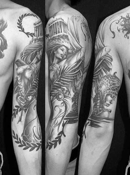 Good Athena Tattoo Designs For Men