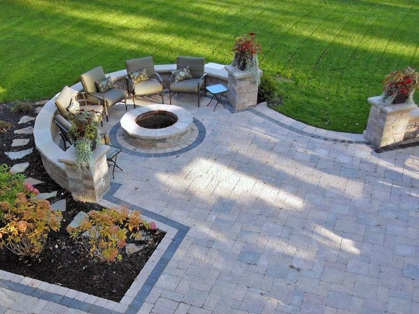 Good Ideas For Paver Patio With Fire Pit