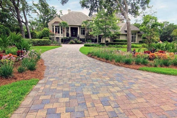 Good Ideas For Stamped Stone Concrete Driveway