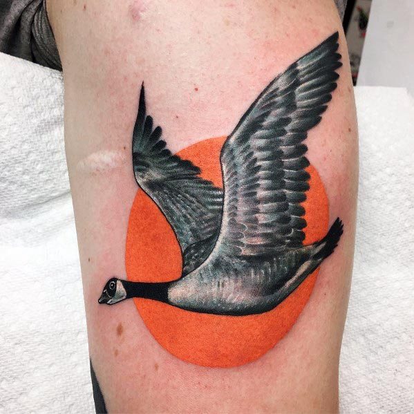 Goose Tattoo Designs For Gentlemen