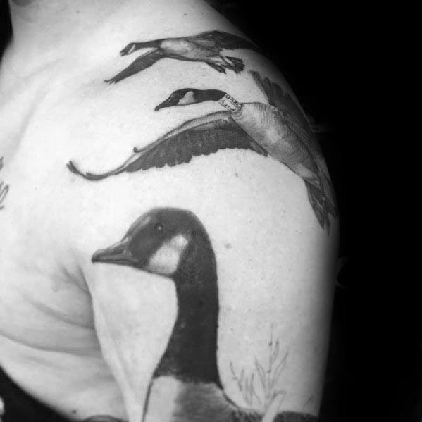 Tattoo uploaded by Yan Heere  Untitled Goose with harmonica  Tattoodo