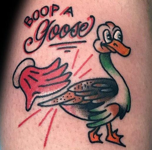 Goose Tattoos For Gentlemen