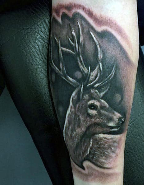 Great Outdoors Hunter Tattoos For Men