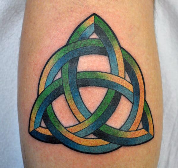 Triskelion Triquetra Temporary Tattoo Trinity Knot Tattoo - Etsy