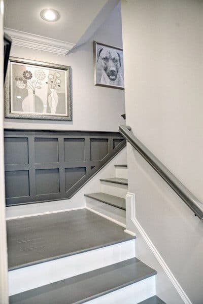 Grey And White Stairs Ideas
