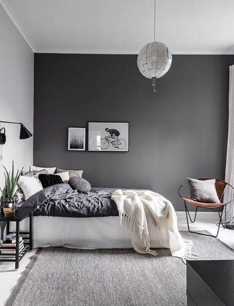 Top 60 Best Grey Bedroom Ideas, Grey Bedroom Lighting Ideas
