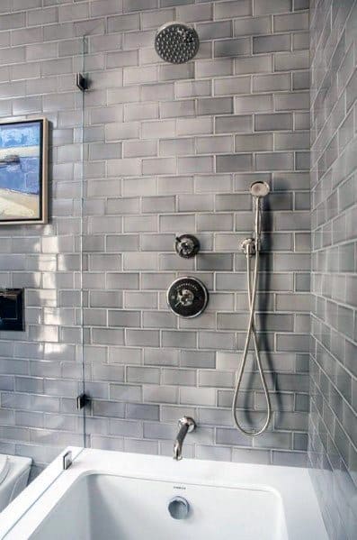 Grey Impressive Bathtub Tile Ideas