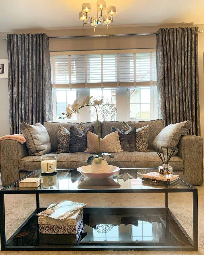 elegant gray living room 
