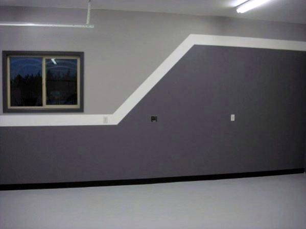 Grey Themed Color Paint Interior Ideas For Garage Walls