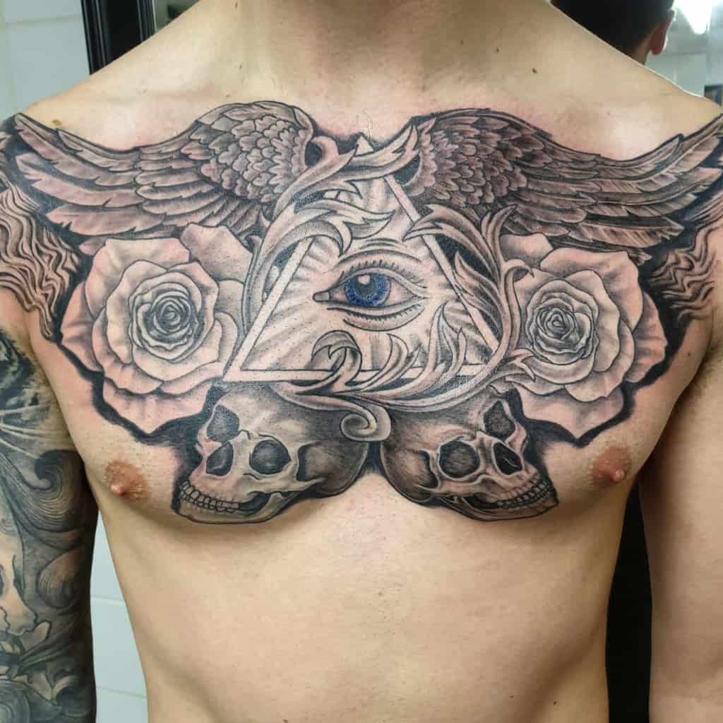 grey-wash-chest-skull-and-rose-tattoo-kev_bradford
