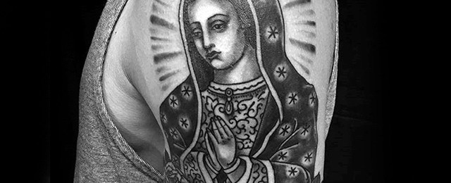 50 Guadalupe Tattoo Designs For Men – Blessed Virgin Mary Ink Ideas