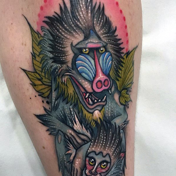 Guy With Baboon Tattoo