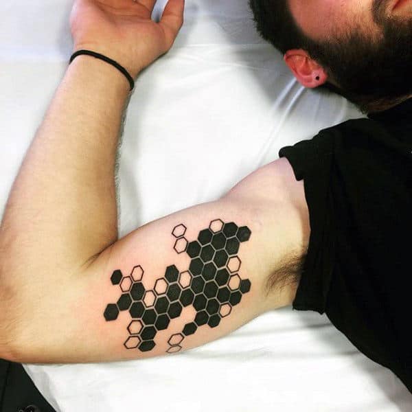 Shoulder Honeycomb Tattoo Sleeve  Best Tattoo Ideas Gallery