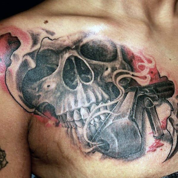 ghost face tattoo on Twitter Cheat tattoo chesttattoo guntattoo gun  tattoo gunshot tattoo httptco5UaeITH8  Twitter