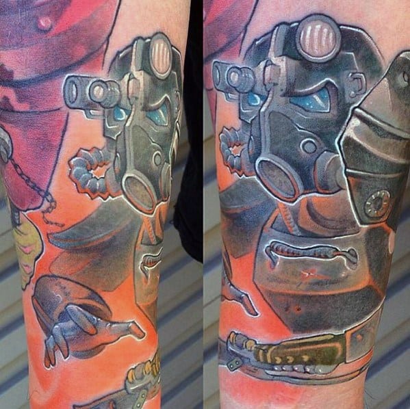 Guy With Fallout Arm Tattoos