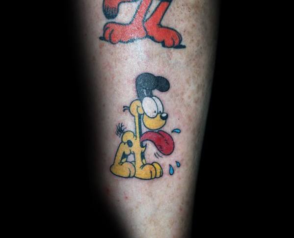 Guy With Garfield Tattoo