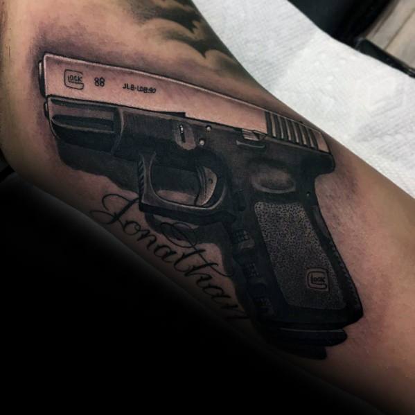 Engraved Glock 9mm I did for Linda  PermaGrafix Tattoo  Facebook