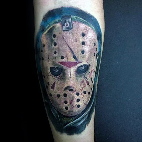    on Instagram Such a good day today Loved doing  this one tattoo tattooed tattoo  Friday the 13th tattoo Horror tattoo  Movie tattoos