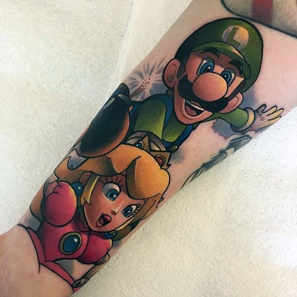 Guy With Luigi Tattoo