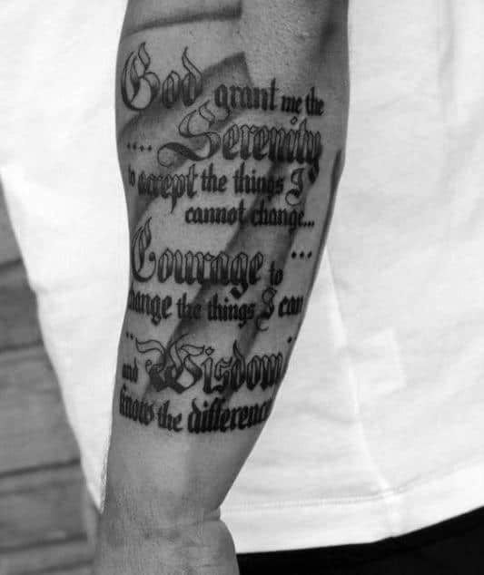 InkDoneRight on Twitter 50 Serenity Prayer Tattoos  inkdoneright tattoo  tattoos inked inkedgirls httptco1NfXxAO5tE httptcopdpAMVsEky   Twitter