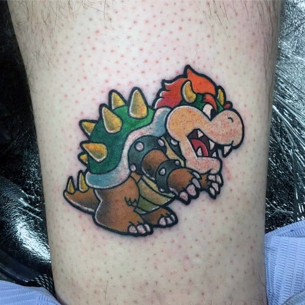 Guy With Small Bowser Tattoo