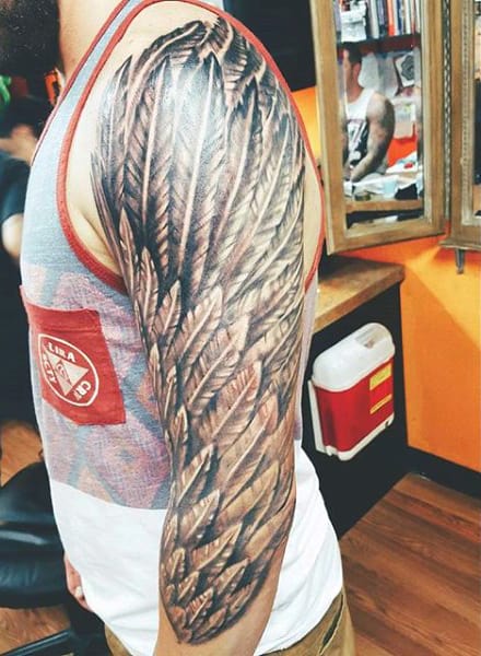 wing sleeve forearm tattoo for menTikTok Search