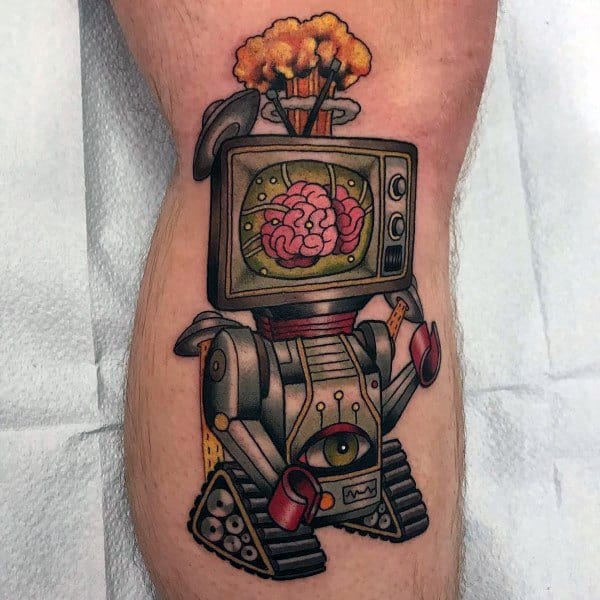 Guy With Tv Tattoo