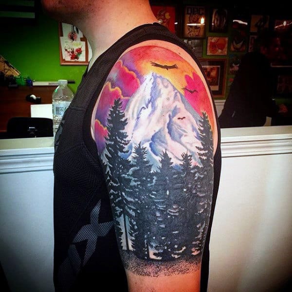 100 Nature Tattoos For Men - Deep Great Outdoor Designs