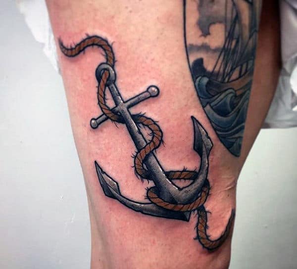 Guy's Anchor Tattoo Designs