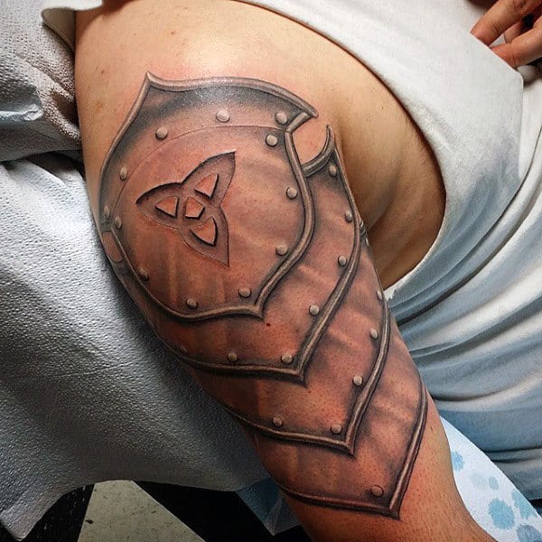Guys Arms Interesting Symbol Tattoo