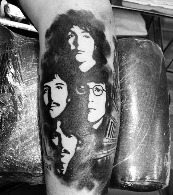 50 Beatles Tattoos For Men - English Rock Band Design Ideas