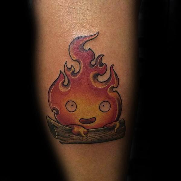 Calcifer SemiPermanent Tattoo Lasts 12 weeks Painless and easy to  apply Organic ink Browse more or create your own  Inkbox   SemiPermanent Tattoos