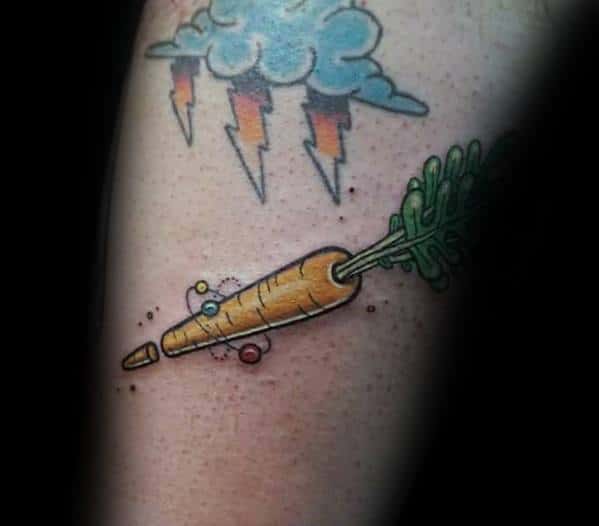 Guys Carrot Tattoo Design Ideas