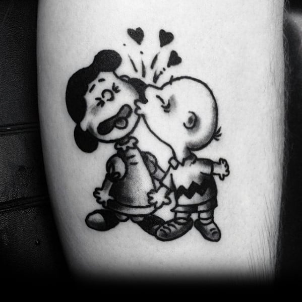 Guys Charlie Brown Tattoo Design Ideas