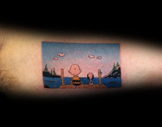 Guys Charlie Brown Tattoos