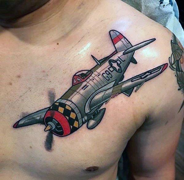 Guys Cool Propeller Tattoo Ideas