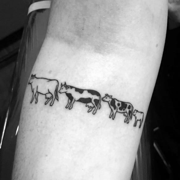 Guys Cow Tattoos