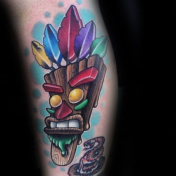 crash bandicoot tattoo design
