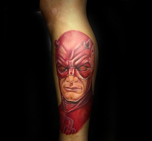 Guys Daredevil Tattoo Designs