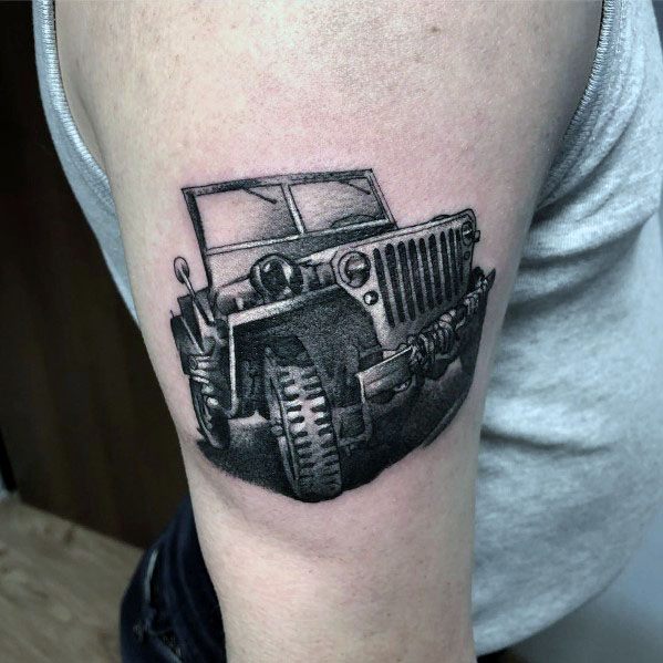 Guys Designs Jeep Tattoos
