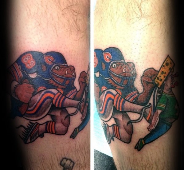 Guys Football Player Forearm Chicago Bears Tattoos