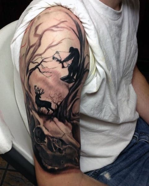 Guy's Fox Hunt Tattoo