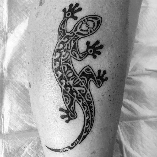 Guys Gecko Tattoos